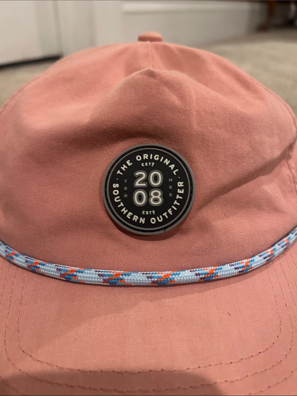 Southern Marsh Coral Rope-Trim Cap - Picture 2 of 5